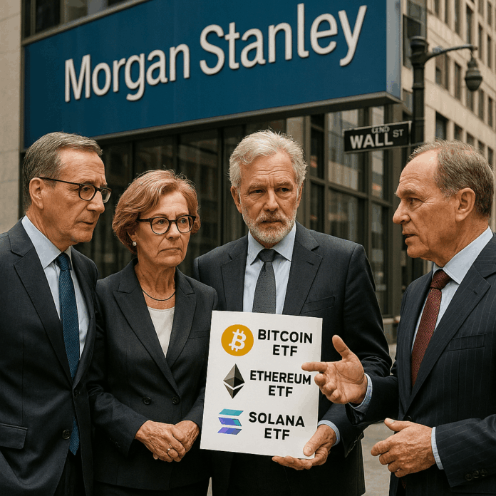 Morgan Stanley Files for Spot Bitcoin, Ethereum, and Solana ETFs